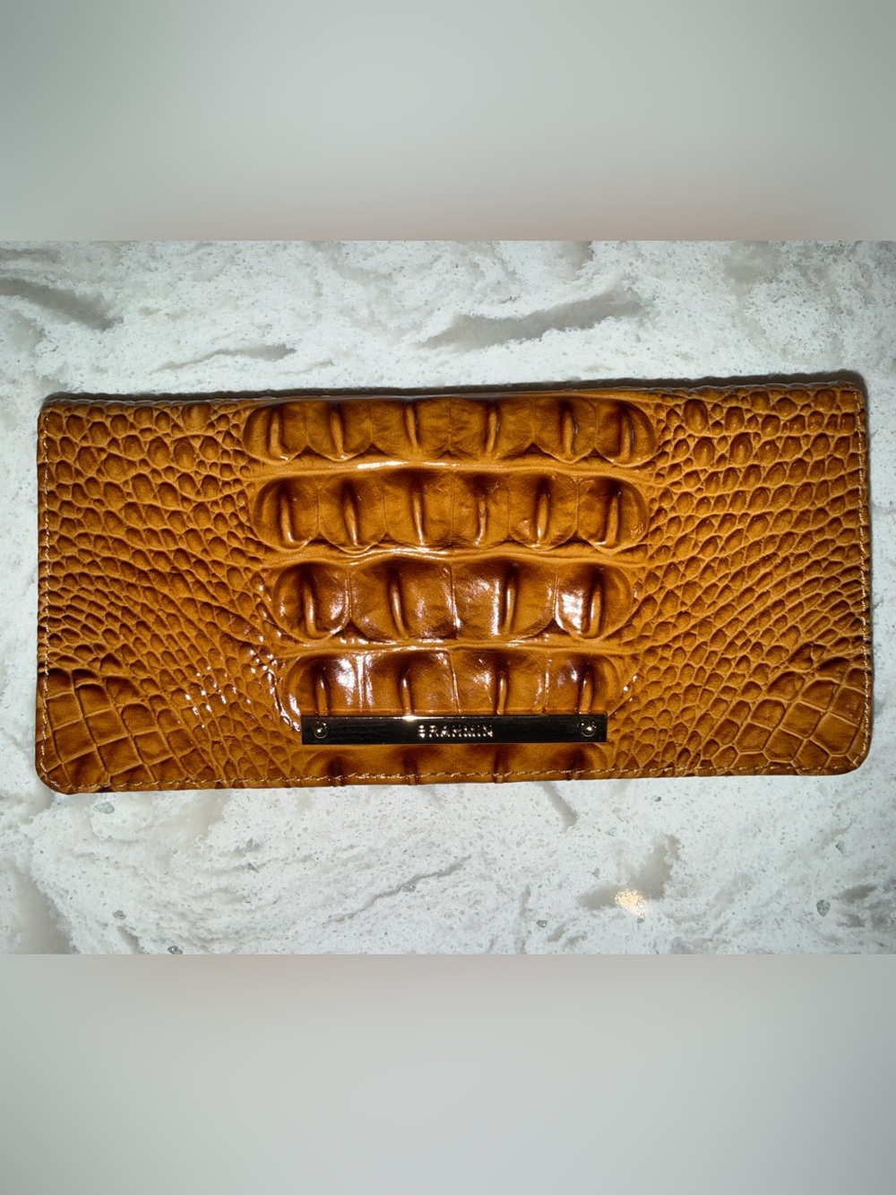 Brahmin Dark Rum Ady Wallet Leather BRAND NEW!